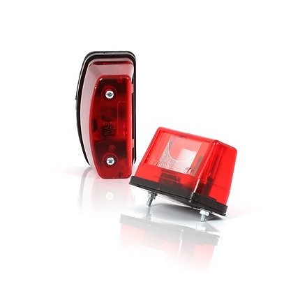 Lampa numar circulatie rosu cu bec 12v-24V