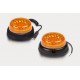 Girofar cu LED 2FUNCTII portocaliu 12-24V