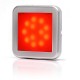 Lampa pozitie spate 12LED patrat matt