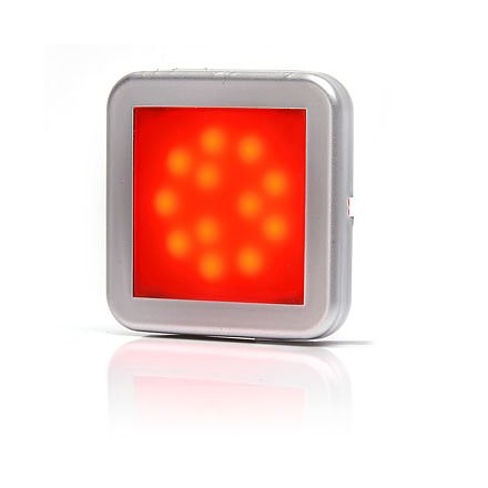 Lampa pozitie spate 12LED patrat matt
