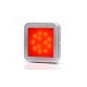 Lampa pozitie spate 12LED patrat matt