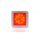Lampa pozitie spate 12LED patrat matt