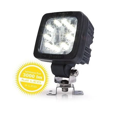 Lampa de lucru patrata 9LED 3000LM