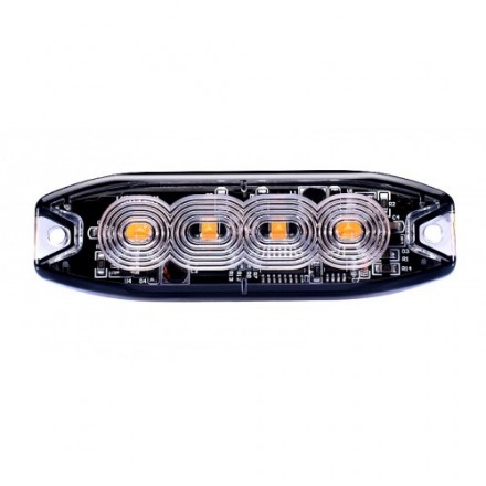 Lampa avertizare stroboscop 4LED portocaliu