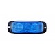 Lampa avertizare stroboscop 3LED albastru