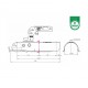 Cupla remorca 750 kg profil bara rotunda 70,50 mmSPP ZSK750E