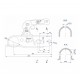 Cupla remorca 2300 kg profil bara rotunda 50,50 mm SPP BC2300C