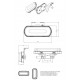 Lampa pozitie spate LED 1599 RED 12-24V