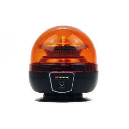 Girofar LED magnetic cu baterie incarcabila 12-24V 24W  fara fir