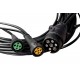 Instalatie electrica cablaj remorca remorca ASPOCK 4,5 m priza 7 PIN baioneta 2 x 5 PIN